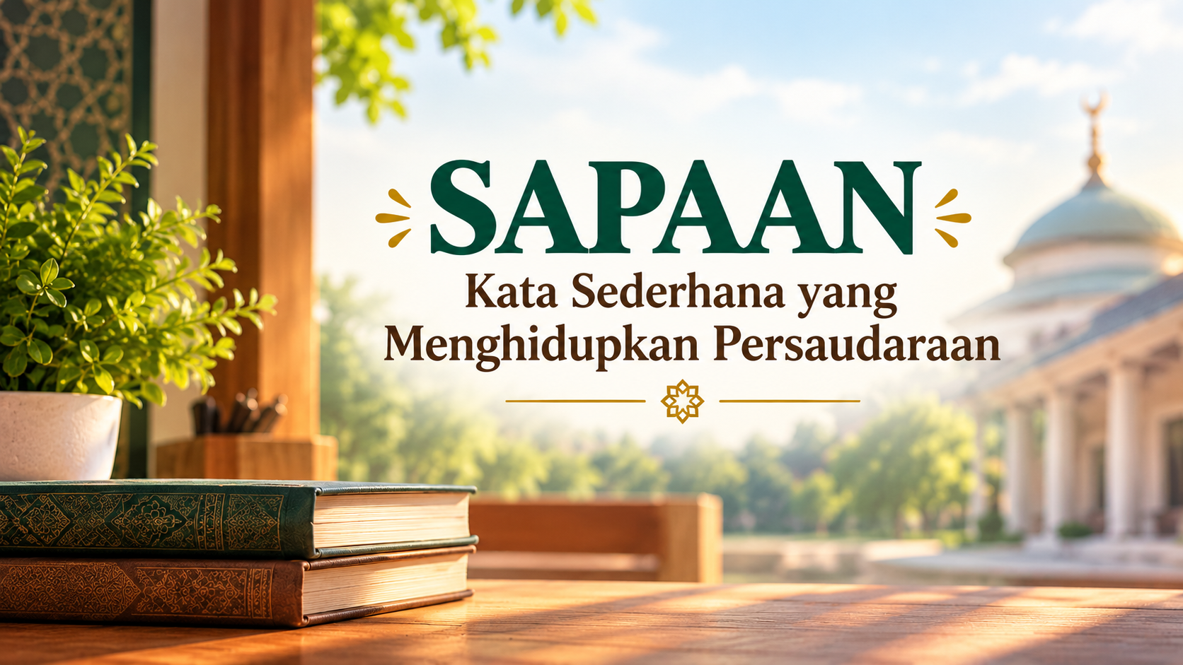 Sapaan yang Menghidupkan Persaudaraan